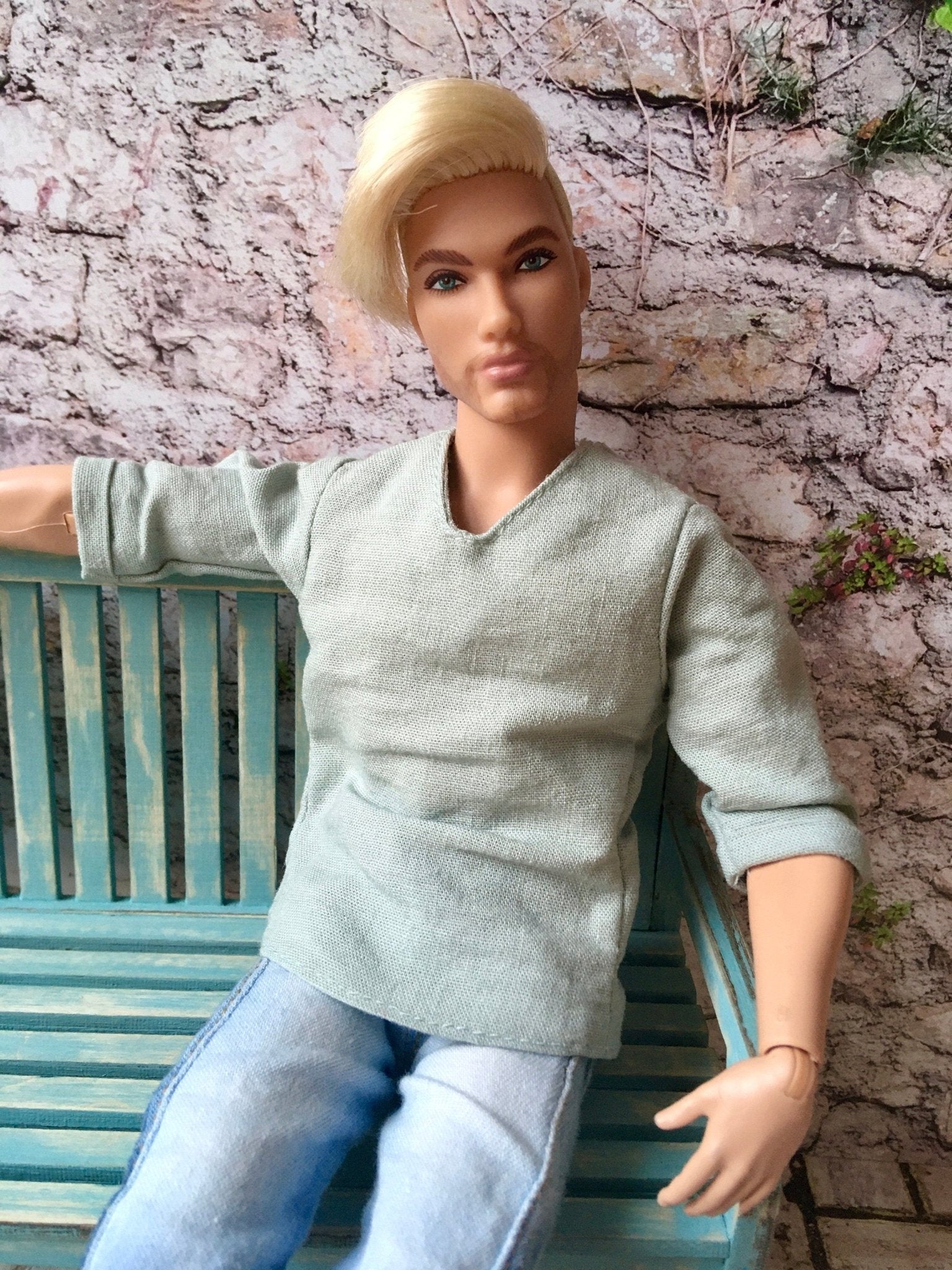 Casual Linen Shirt for Ken doll | Ken Doll Shirt - in 4 colors - Bouutique.com