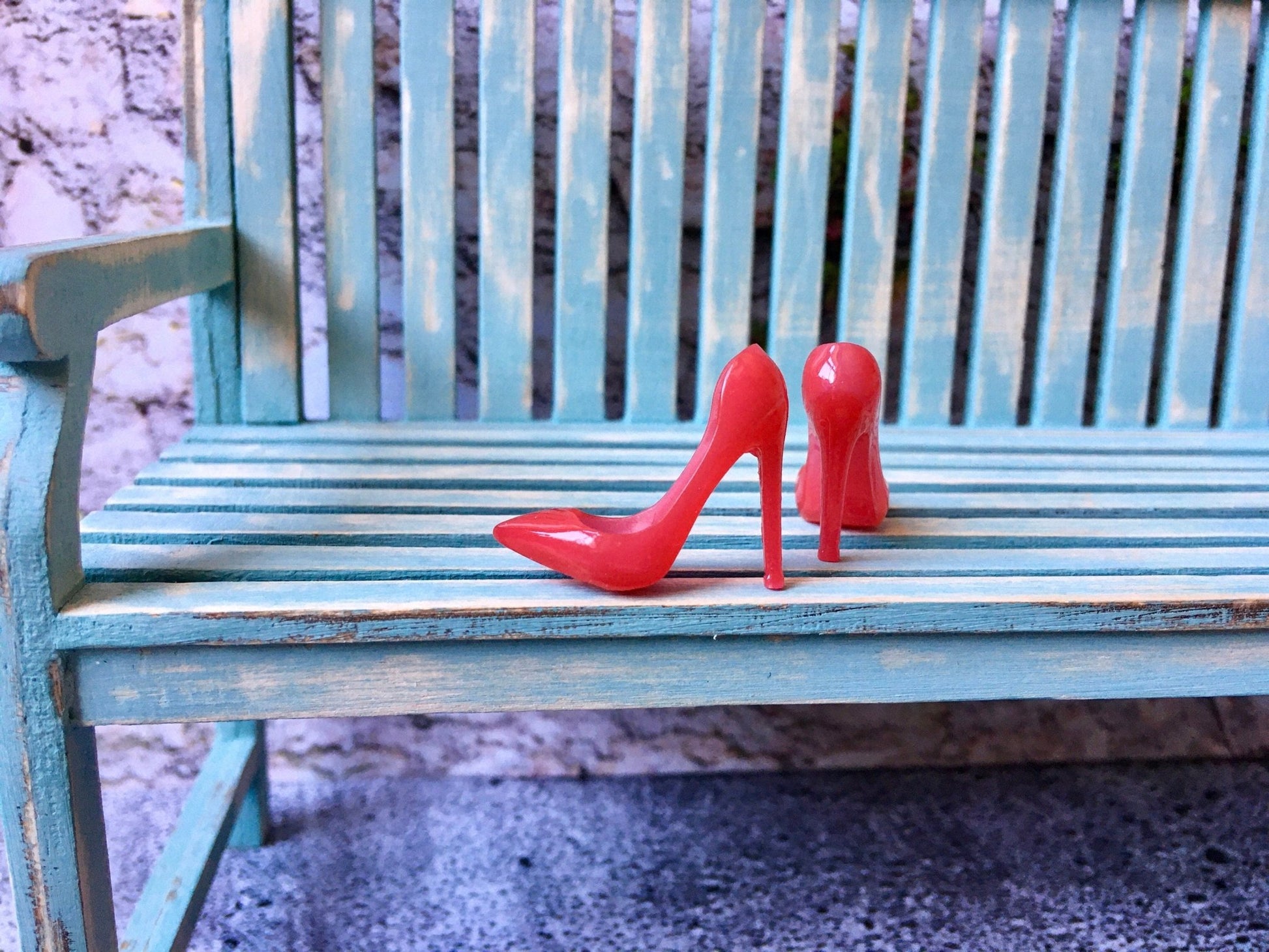 Classic Toe Pumps High Heels in red color for Integrity Toys Doll - Bouutique.com