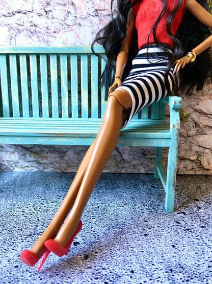 Classic Toe Pumps High Heels in red color for Integrity Toys Doll - Bouutique.com