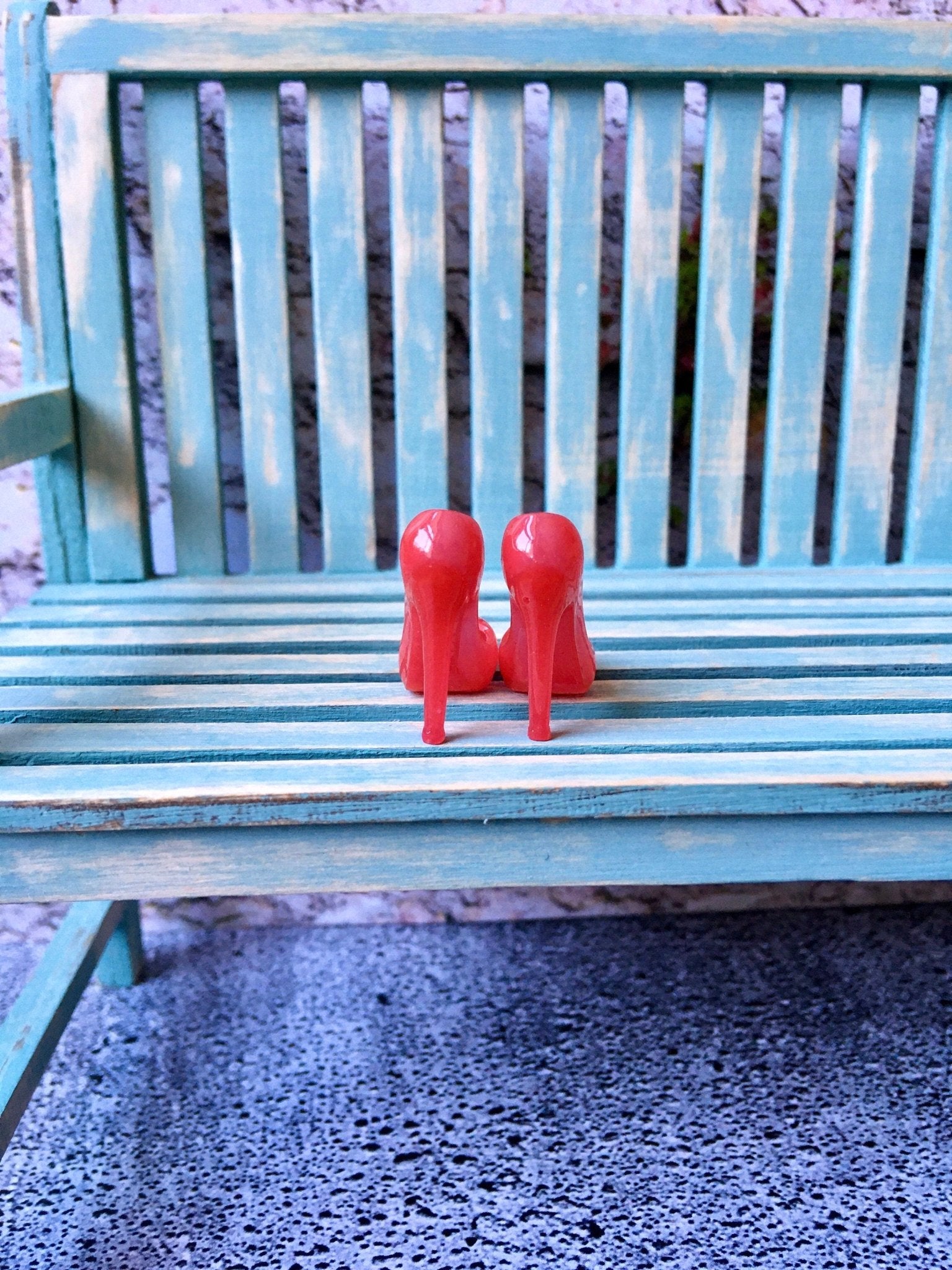 Classic Toe Pumps High Heels in red color for Integrity Toys Doll - Bouutique.com