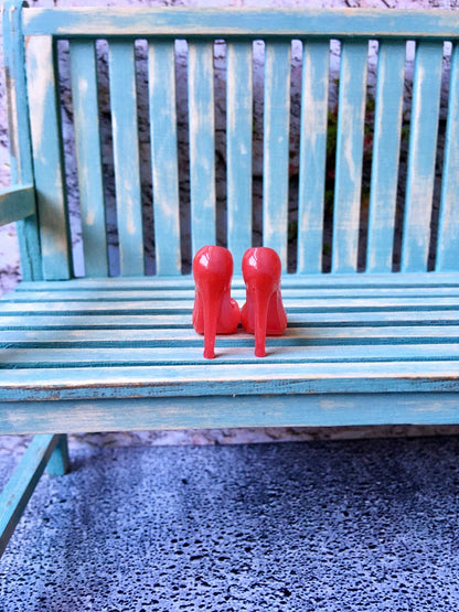 Classic Toe Pumps High Heels in red color for Integrity Toys Doll - Bouutique.com