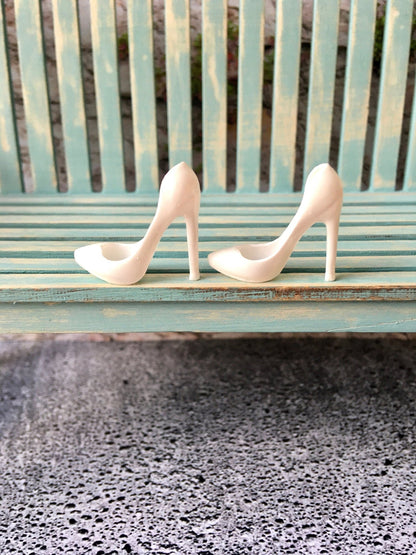 Classic Toe Pumps High Heels in white color for Integrity Toys Doll - Bouutique.com