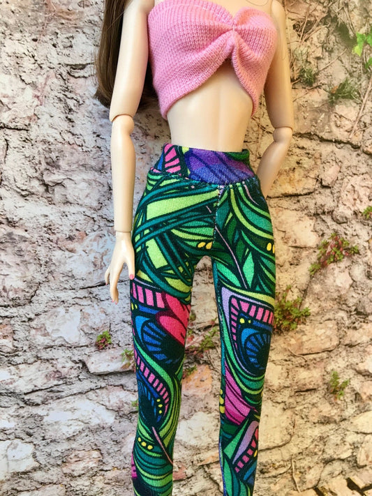Chroma Colorful Long Leggings for Poppy Parker Doll - Bouutique.com