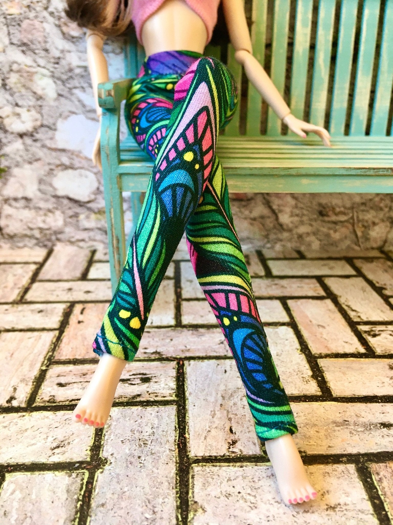 Chroma Colorful Long Leggings for Poppy Parker Doll - Bouutique.com