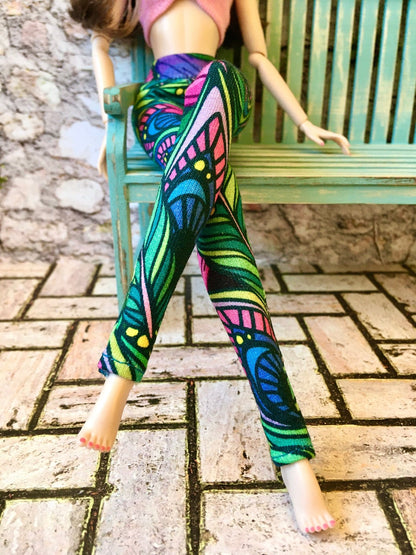 Chroma Colorful Long Leggings for Poppy Parker Doll - Bouutique.com