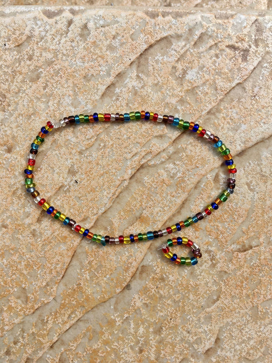 Seed Colorful Beads Set (necklace + bracelet) for Dolls 1/6-scale, 12" - Bouutique.com