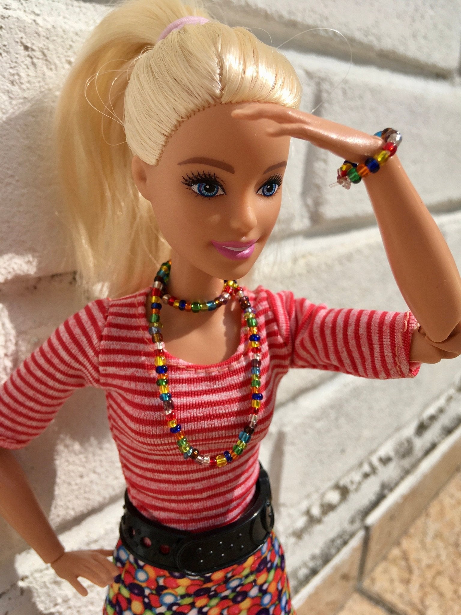 Seed Colorful Beads Set (necklace + bracelet) for Dolls 1/6-scale, 12" - Bouutique.com
