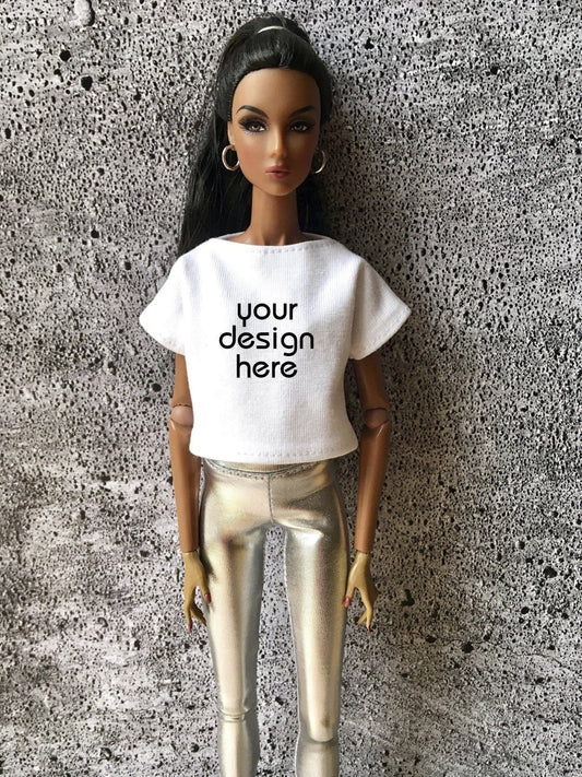 Custom Print Boat Neck T-shirt for Nuface Integrity Toys Doll - Bouutique.com