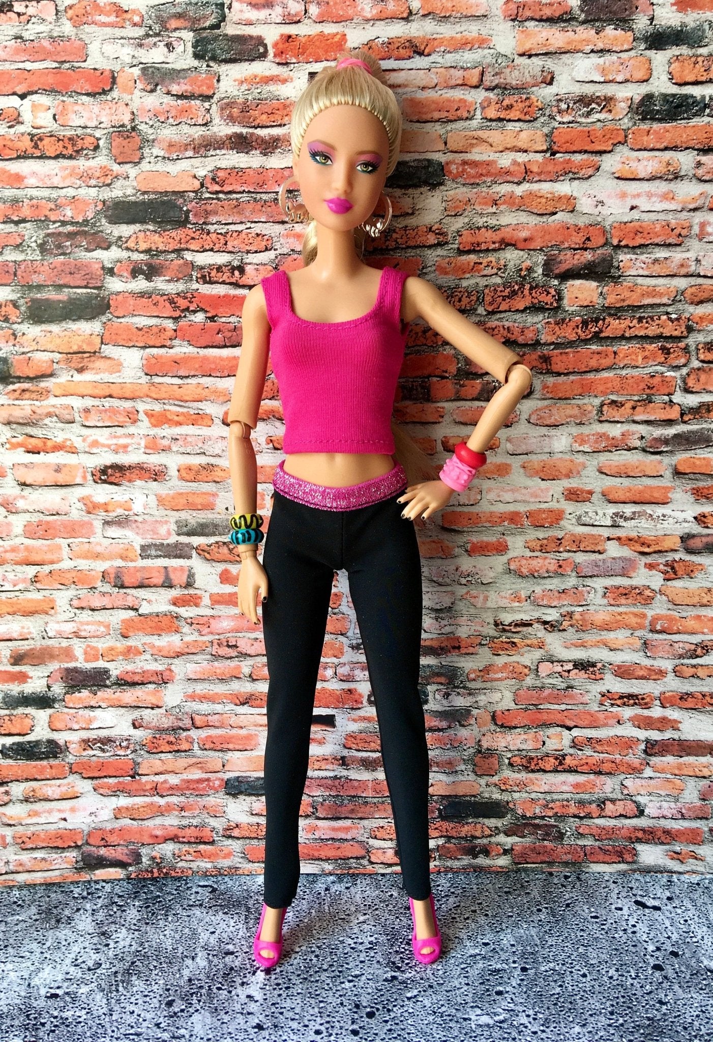 Edge Decorative Waistband Leggings for Doll 1/6-scale, 11.5 Inch - Bouutique.com