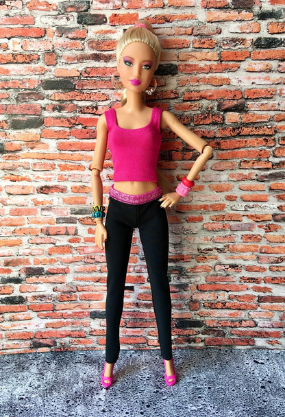 Edge Decorative Waistband Leggings for Doll 1/6-scale, 11.5 Inch - Bouutique.com