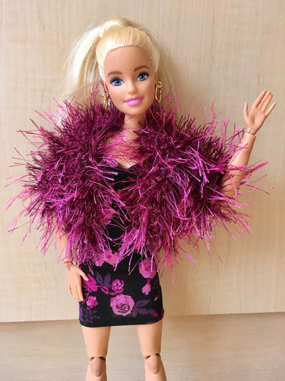 Plume Faux Fur Jacket for Doll 1/6-scale, 11.5 Inch, 2 colors - Bouutique.com