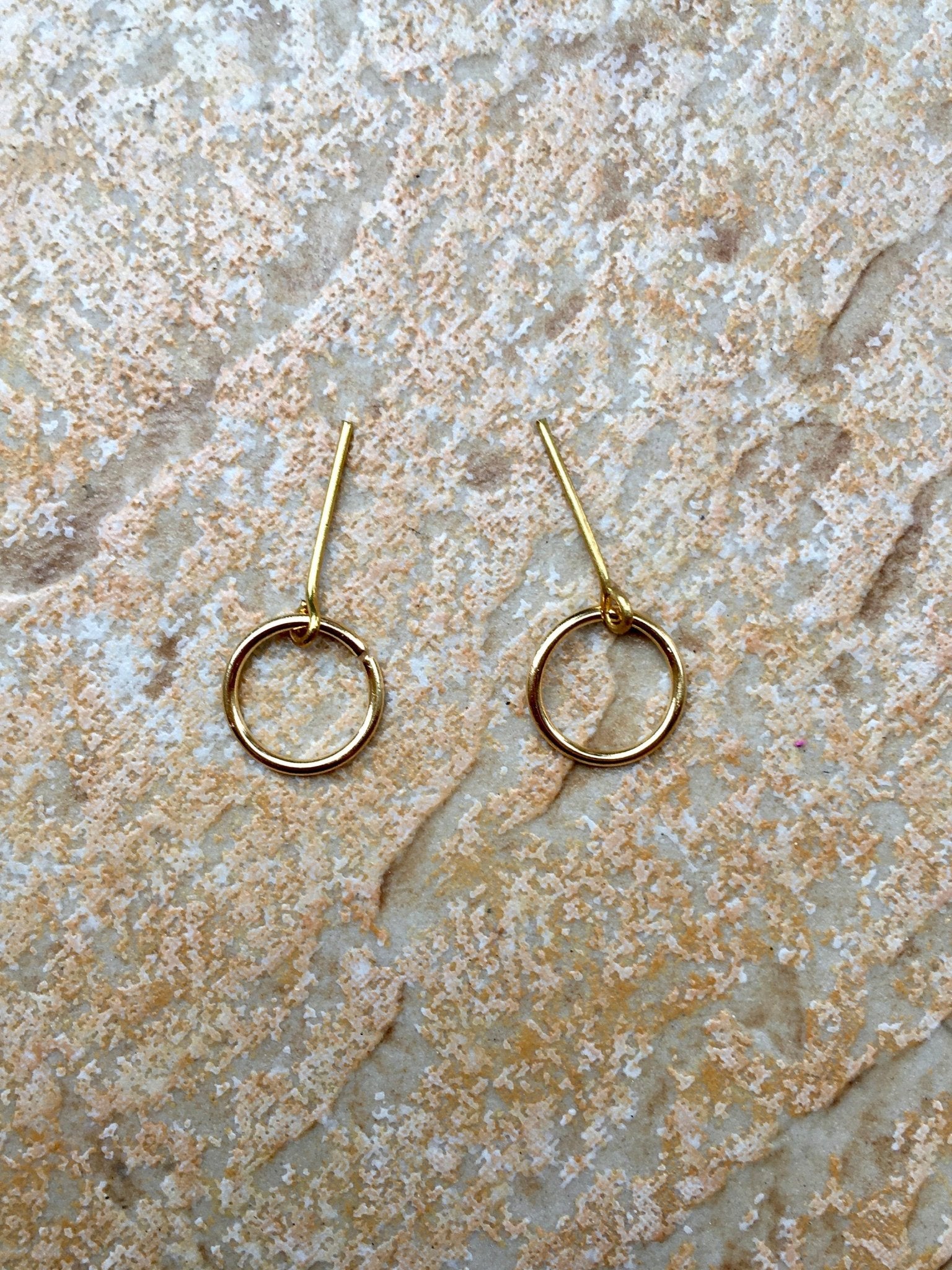 Hoop Gold Ring Earrings for Dolls 1/6-scale, 12" - Bouutique.com