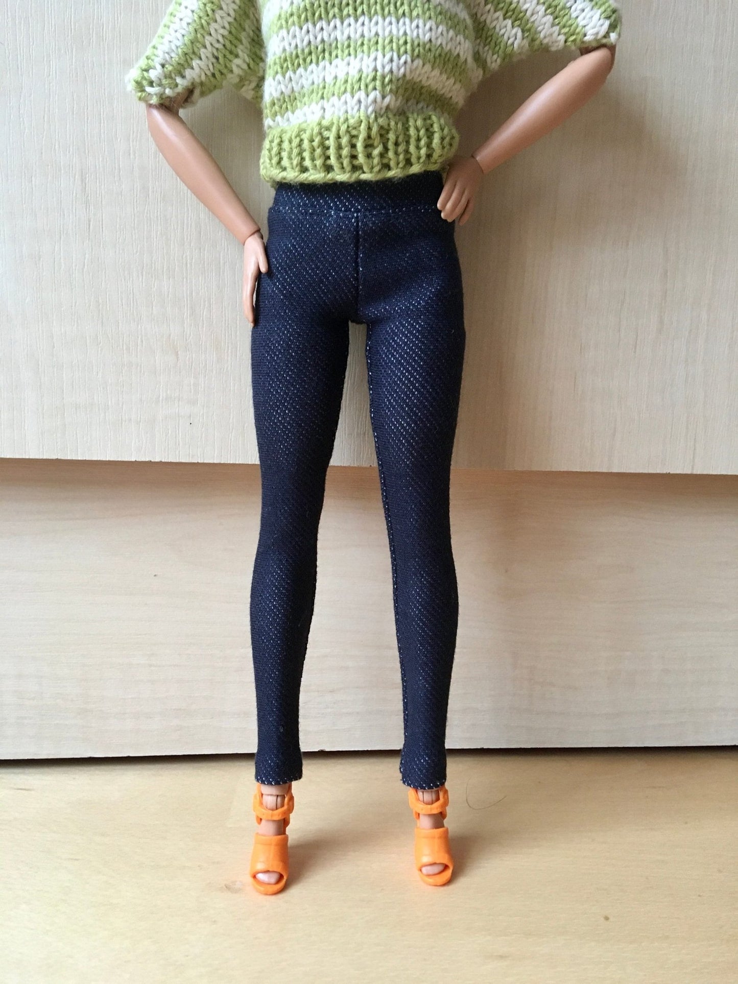 Tinge Jeggings for Doll 1/6-scale, 11.5 Inch, 3 colors - Bouutique.com
