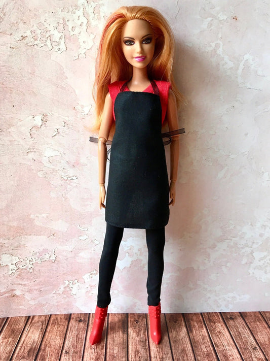 Kitchen Apron for Dolls 1/6-scale - Bouutique.com