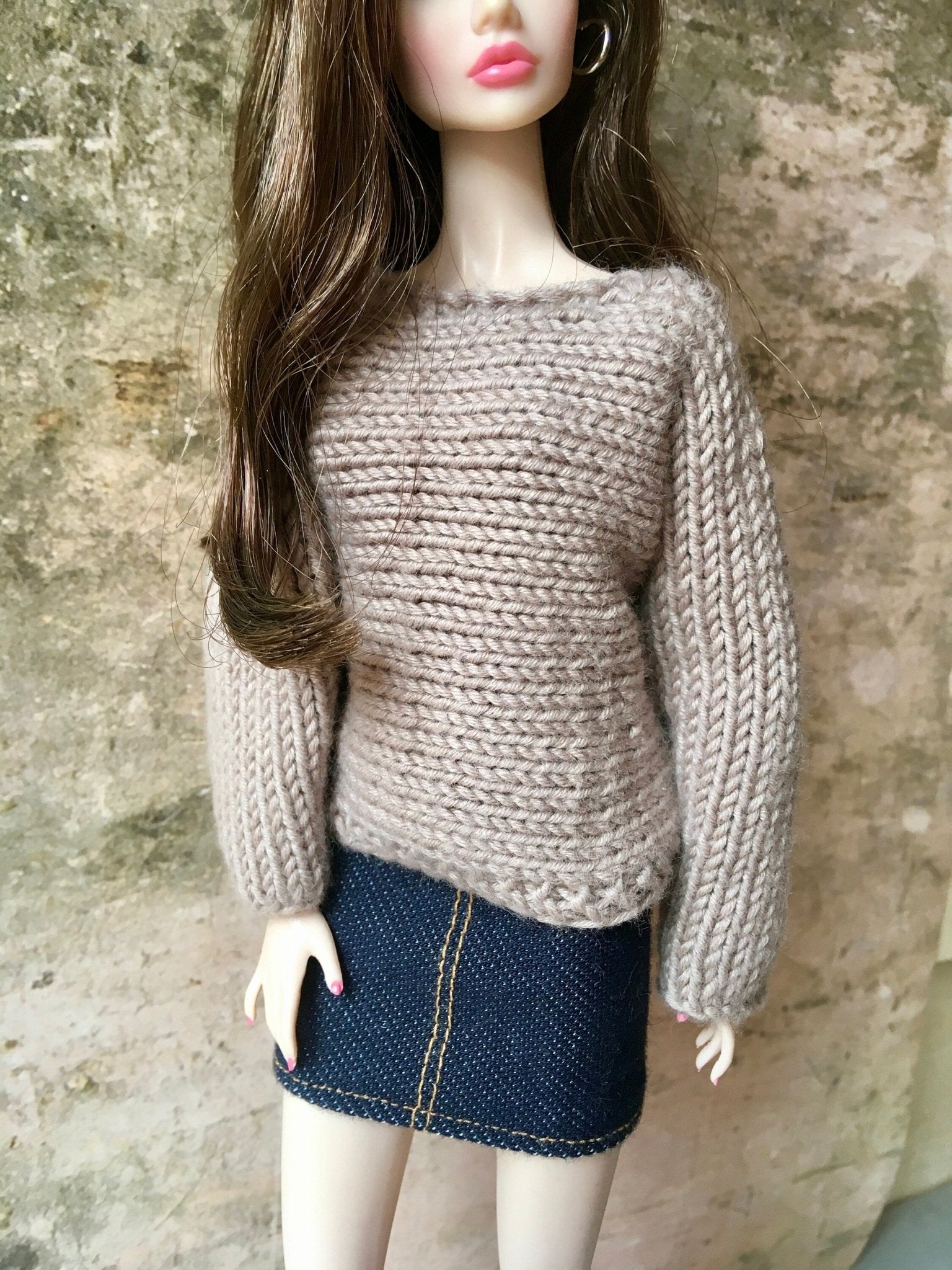 Breeze Knit Bat Sleeve Sweater for Poppy Parker Doll, 3 colors - Bouutique.com