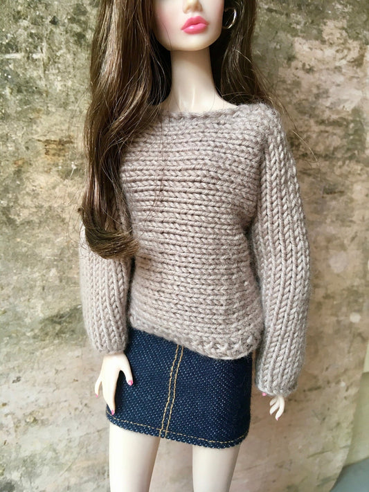 Breeze Knit Bat Sleeve Sweater for Poppy Parker Doll, 3 colors - Bouutique.com