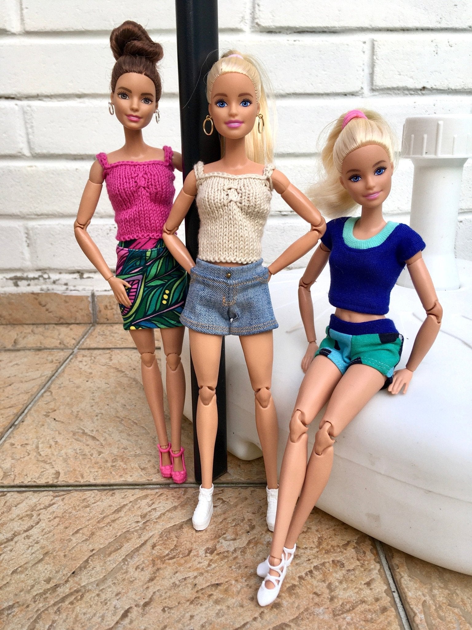 Mesh Knit Tank Top for Dolls 1/6-scale, 11.5 Inch, 3 colors - Bouutique.com