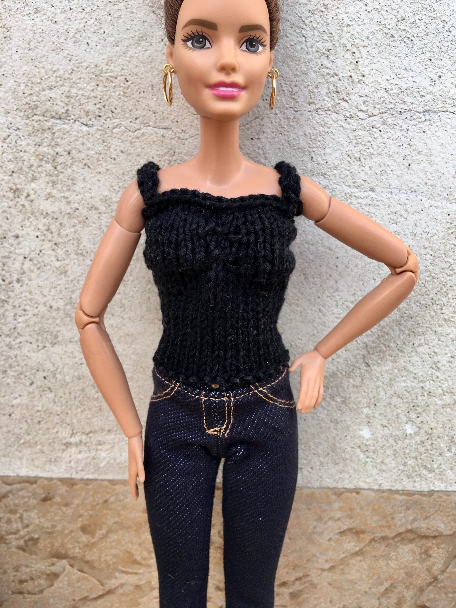 Mesh Knit Tank Top for Dolls 1/6-scale, 11.5 Inch, 3 colors - Bouutique.com