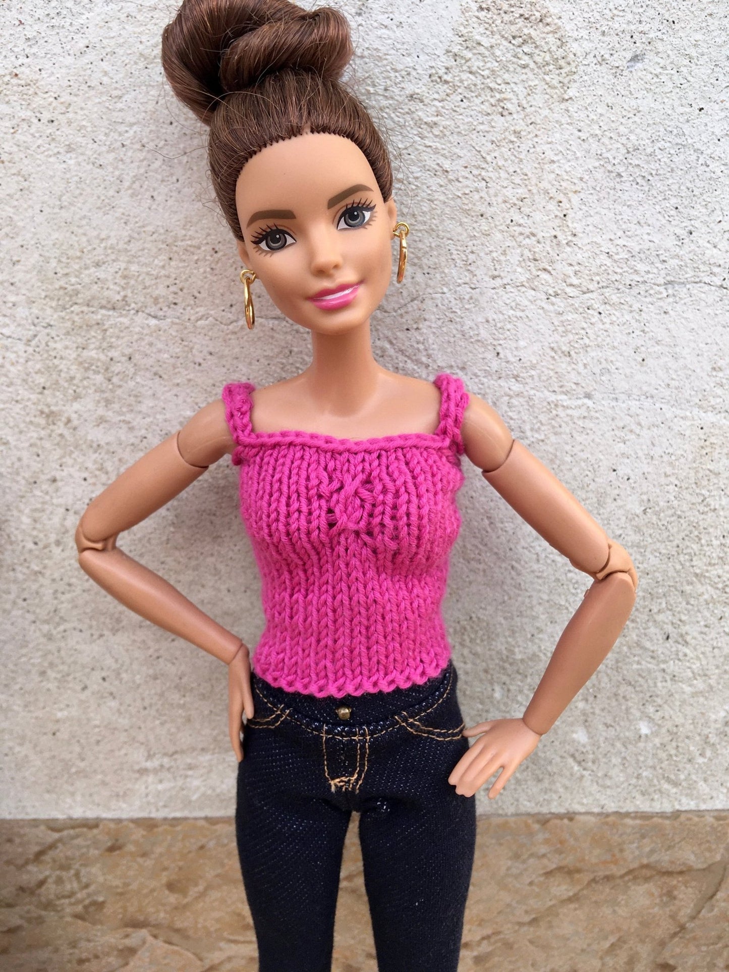 Mesh Knit Tank Top for Dolls 1/6-scale, 11.5 Inch, 3 colors - Bouutique.com