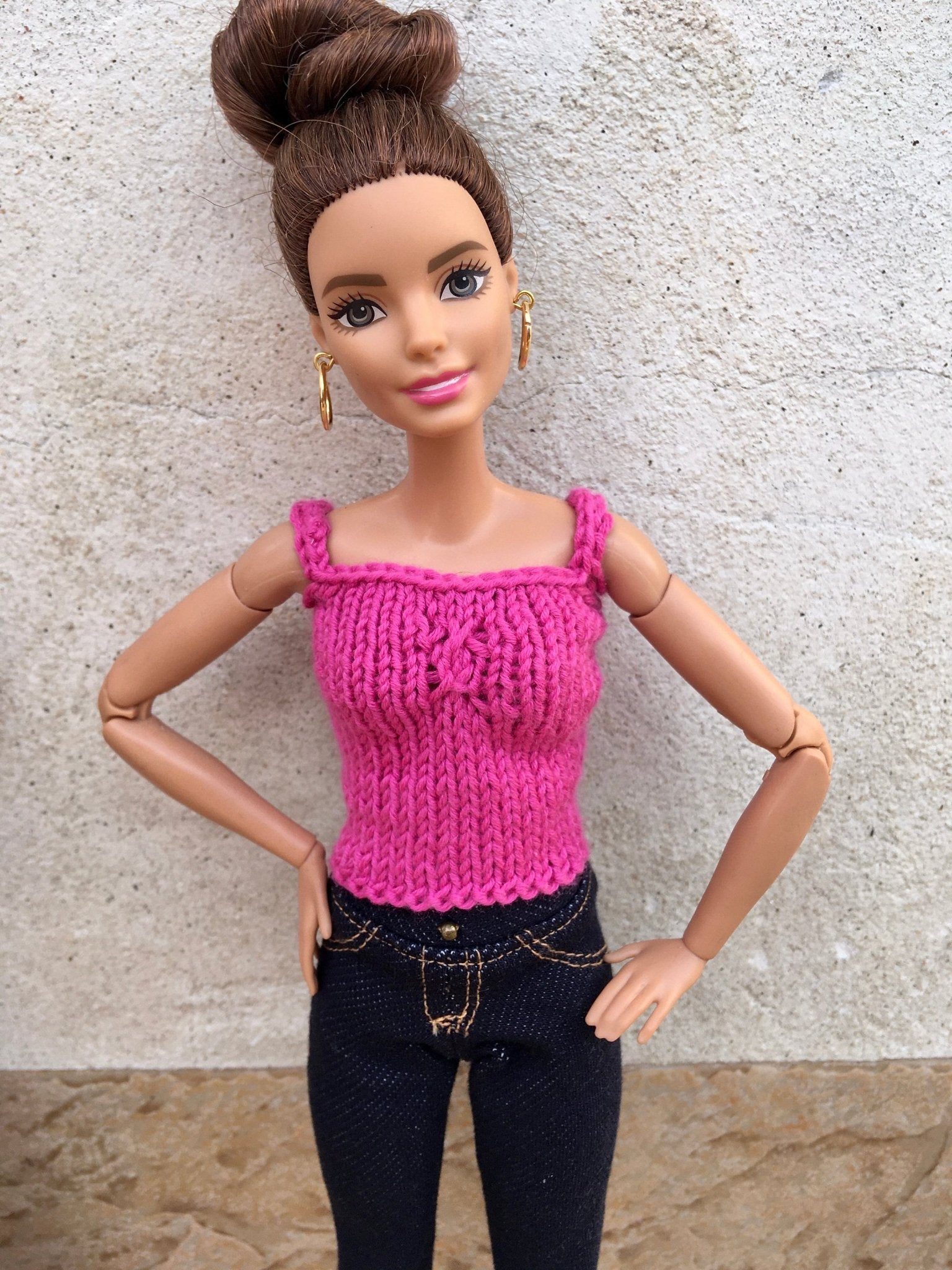Mesh Knit Tank Top for Dolls 1/6-scale, 11.5 Inch, 3 colors - Bouutique.com