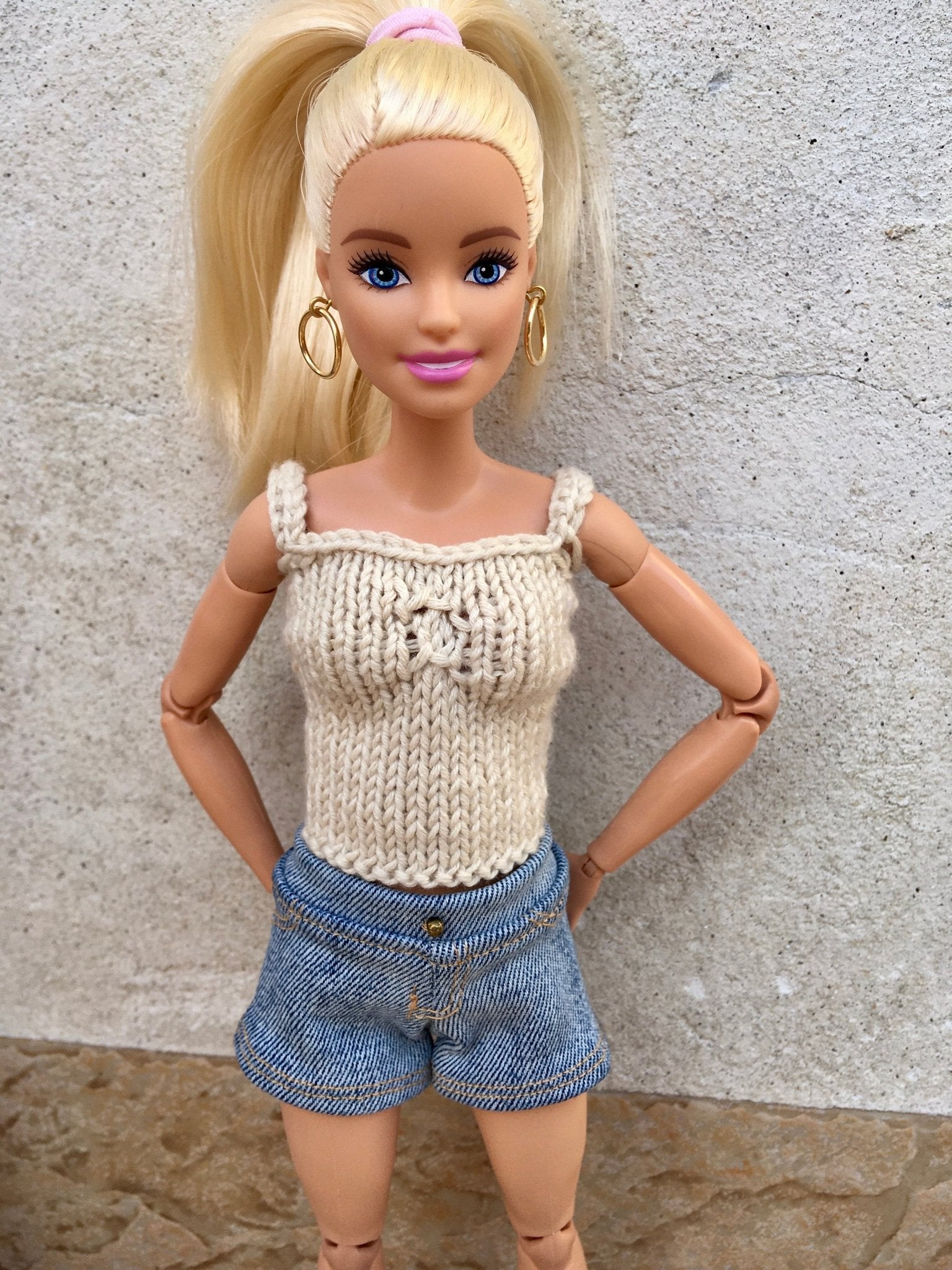 Mesh Knit Tank Top for Dolls 1/6-scale, 11.5 Inch, 3 colors - Bouutique.com