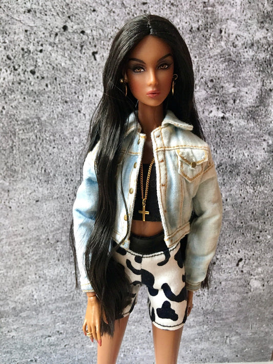 Leopard Print Shorts for Nuface Doll | Integrity Doll Clothes 12 inch - Bouutique.com