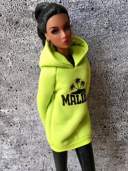 Covah Malibu-Print Hoodie Dress for NuFace Integrity Toys Doll 12.5" - Bouutique.com