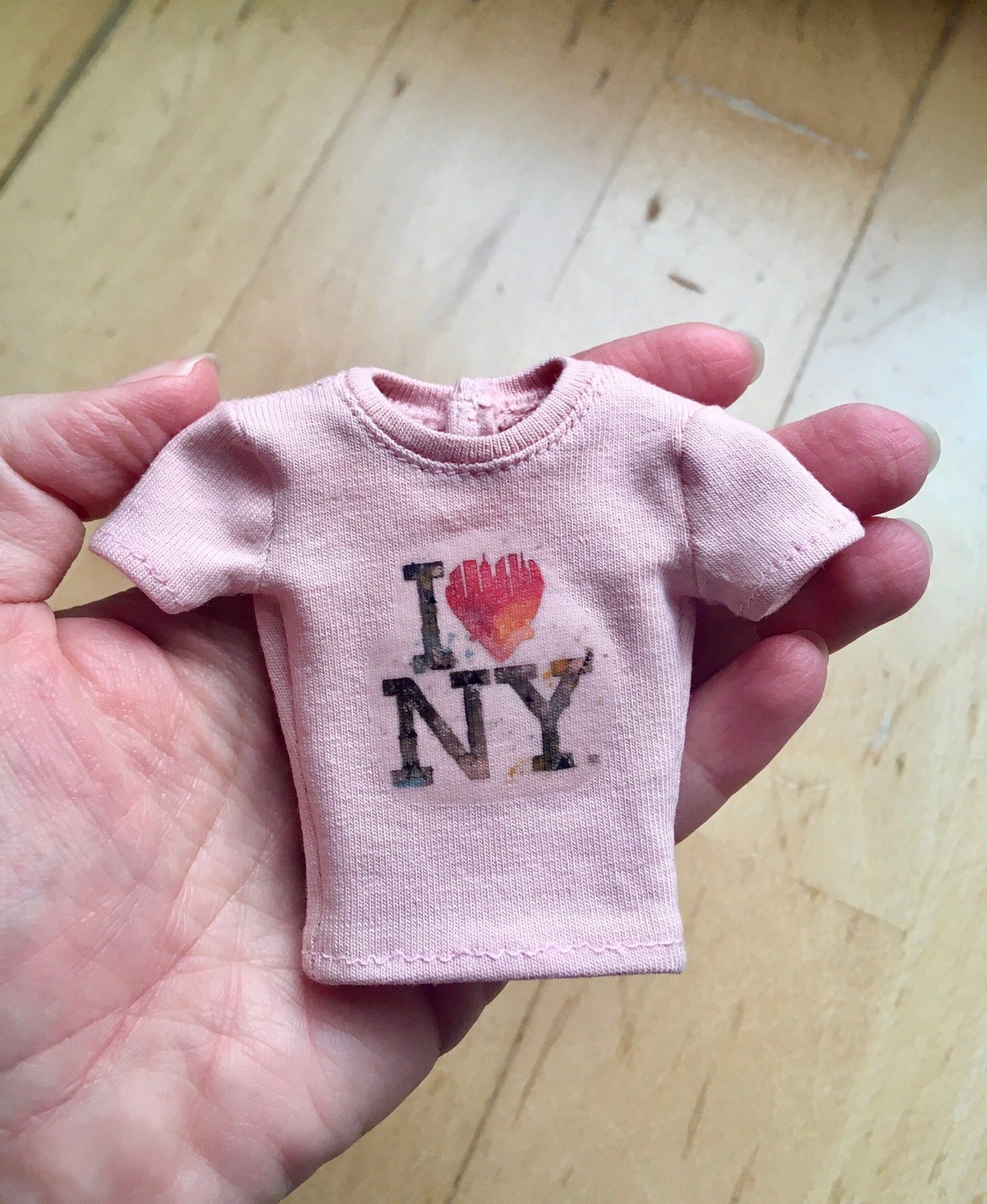 Vital Print T-shirt with "I Love NY" Design for Doll 1/6-scale, 11.5 Inch - Bouutique.com