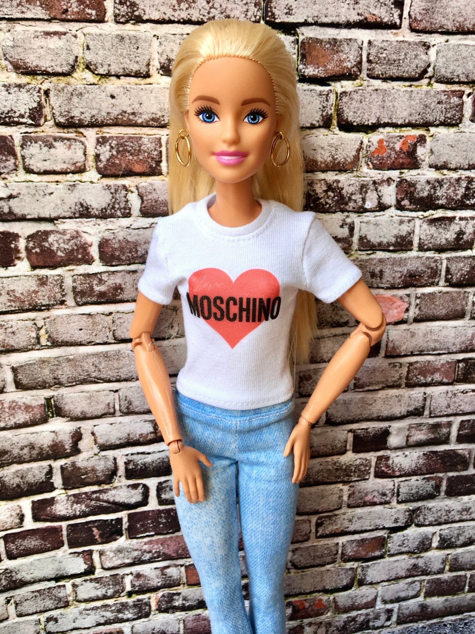 Vital Print T-shirt "Love" Design for Doll 1/6-scale, 11.5 Inch - Bouutique.com