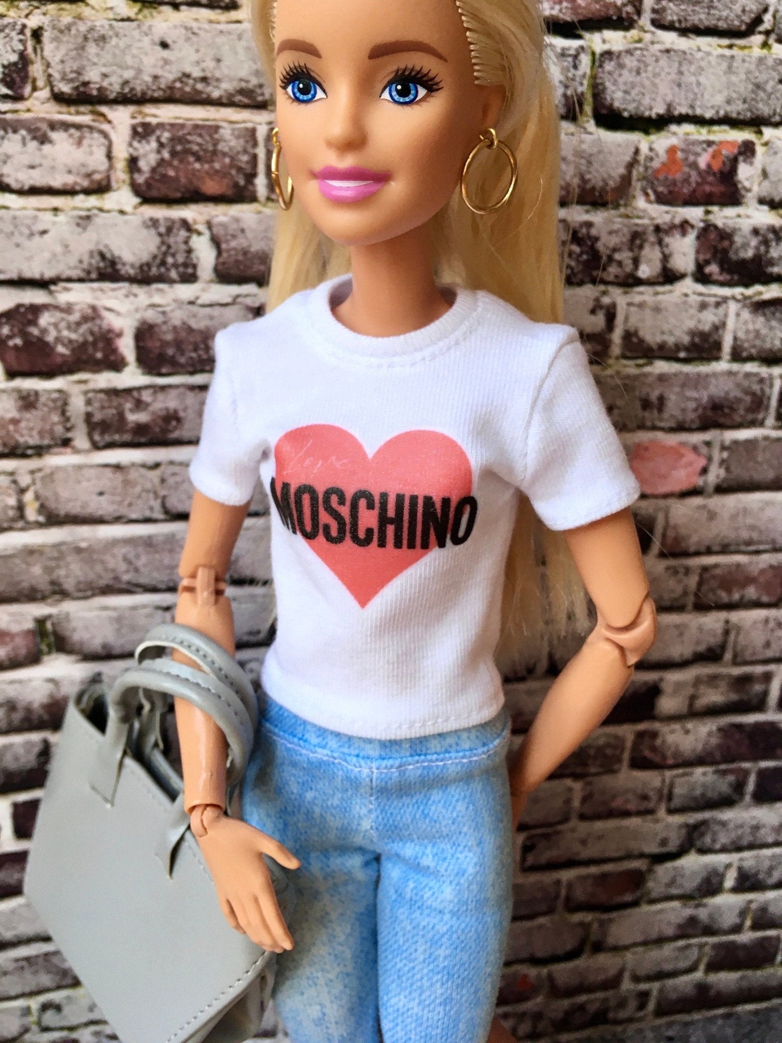 Vital Print T-shirt "Love" Design for Doll 1/6-scale, 11.5 Inch - Bouutique.com