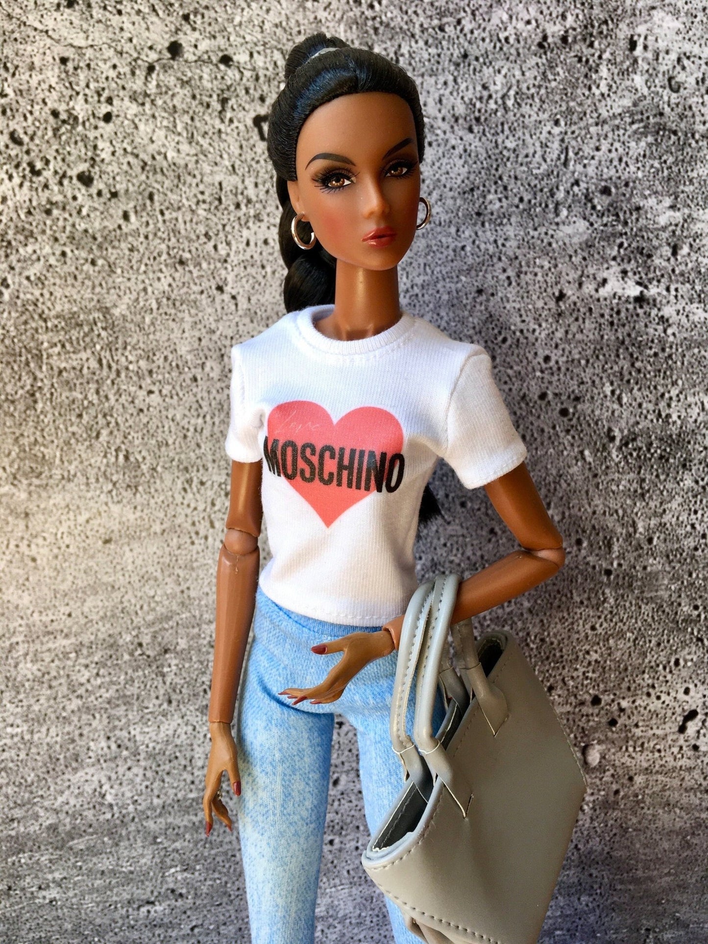 Vital Print T-shirt "Love" Design for NuFace Integrity Toys Doll 12.5" - Bouutique.com