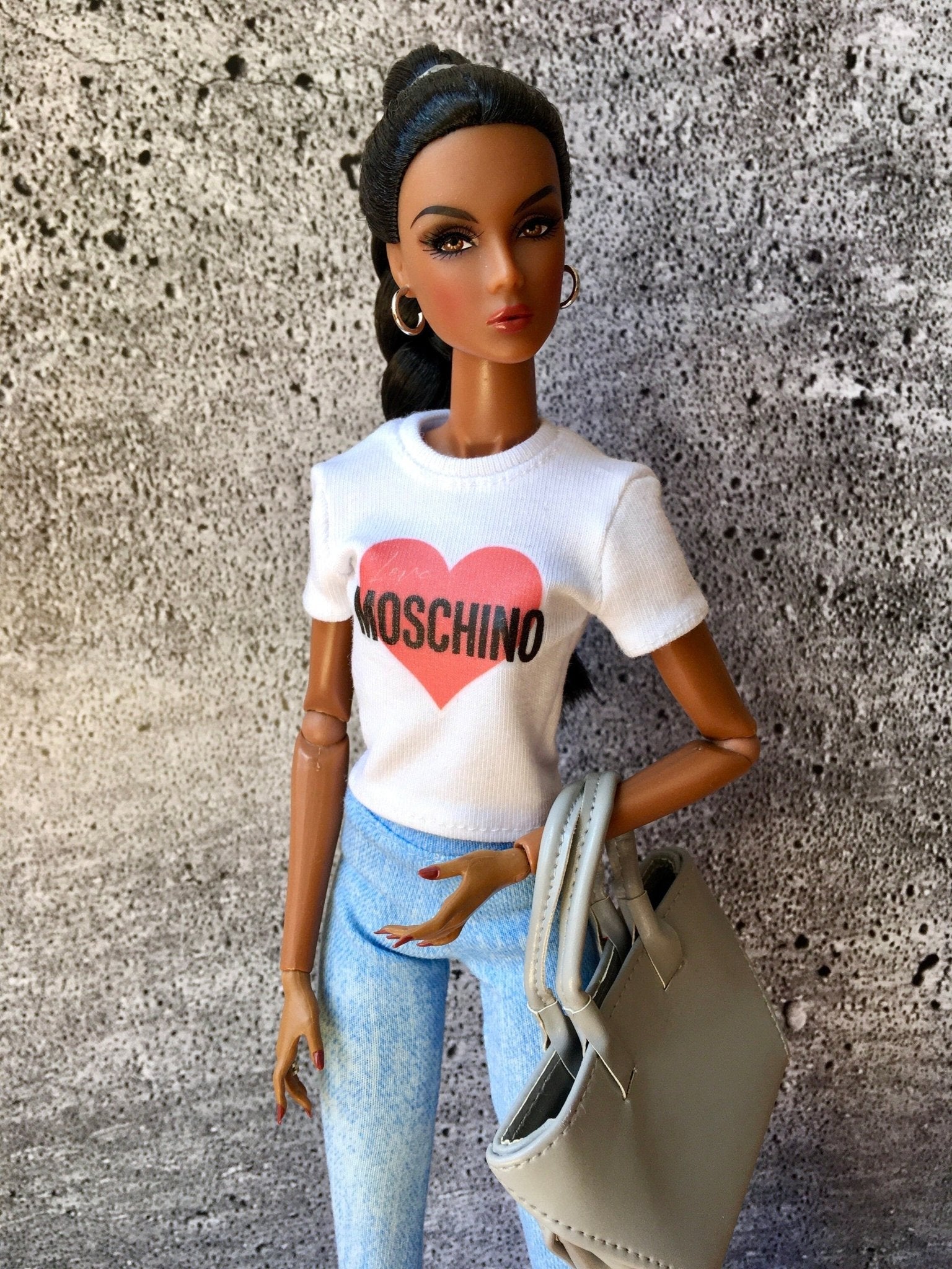 Vital Print T-shirt "Love" Design for NuFace Integrity Toys Doll 12.5" - Bouutique.com